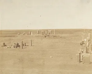 Fars Collection: Veduta generale di Persepolis presa dalla Montagna, 1858. Creator: Luigi Pesce