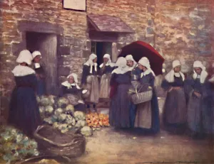 Dorothy Prints: Vegetable Market, 1903. Artist: Mortimer L Menpes