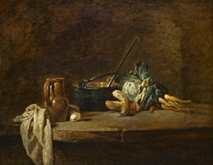 Soup Prints: Vegetables for the Soup, about 1732. Creator: Jean-Simeon Chardin
