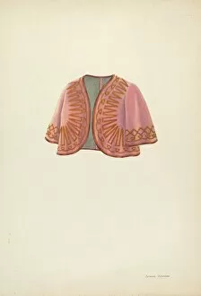 Period Costume Collection: Velvet Bolero for Women, c. 1937. Creator: Syrena Swanson