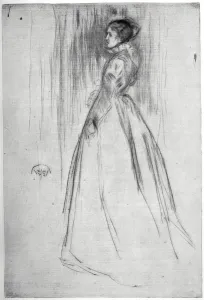 The Velvet Dress, 1873 (1904). Artist: James Abbott McNeill Whistler