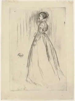The Velvet Dress (Mrs. Leyland), 1873. Creator: James Abbott McNeill Whistler