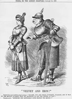 Foreign Affairs Prints: Velvet and Iron!, 1887. Artist: Joseph Swain