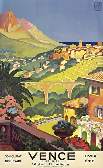Railroad Prints: Vence, c1930. Creator: Broders, Roger (1883-1953)