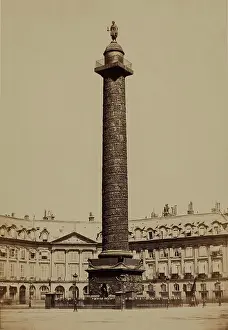 Baldus Prints: Vendome Column, Paris, between 1860 and 1870. Creator: Edouard Baldus