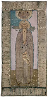 Ancient Russian Art Gallery: Venerable Cosmas of the Yakhroma, End of 16th cen