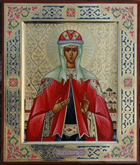 Tonsure Prints: Venerable Sofia of Suzdal. Artist: Russian icon