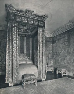 Edward F Prints: The Venetian Ambassadors Rom at Knole. The Bedstead Made for James I, The Chair