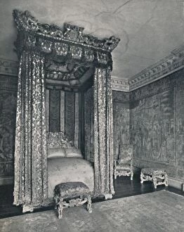 James Ii Collection: The Venetian Ambassadors Rom at Knole. The Bedstead Made for James I, The Chair