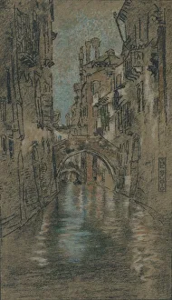 Studio Volume 31 Prints: A Venetian Canal, c1880. Artist: James Abbott McNeill Whistler