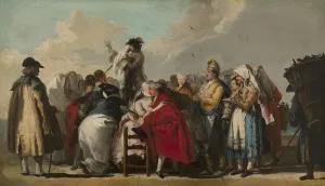 The Venetian Charlatan, ca 1764-1765. Artist: Tiepolo, Giandomenico (1727-1804) The Venetian Charlatan, ca 1764-1765. Artist: Tiepolo, Giandomenico (1727-1804)