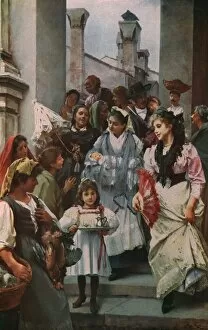 A Venetian Christening Party, 1896, (c1930). Creator: Henry Woods