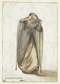 Chopine Collection: Venetian courtesan, Between 1660 and 1670