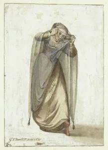 Geesie Ter Burch Prints: Venetian Courtisane, c.1660-c.1687. Creator: Gerard ter Borch I