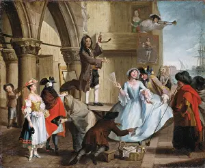 1750s Prints: Venetian Jugglers in front of the Palace of the Doge, c1750-1760. Creator: Venetian Master