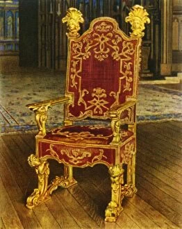 Armchair Gallery: Venetian State Arm-Chair, Late 17th Century, 1938. Creator: Unknown