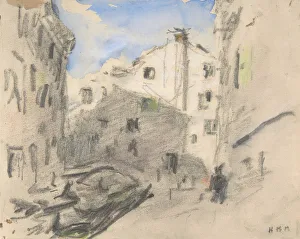 Brabazon Hercules Brabazon Gallery: Venetian Street Scene, 19th century. Creator: Hercules Brabazon Brabazon