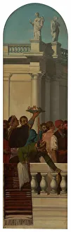 Feasting Prints: Venetian style feast (left part), between 1846 and 1851. Creator: Louis Candide Boulanger