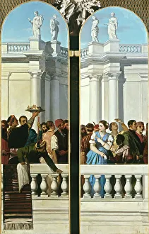 Venetian-style feast (right part), between 1846 and 1851. Creator: Louis Candide Boulanger