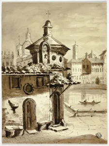 Elizabeth Heaphy Prints: Venetian View, n. d. Creator: Elizabeth Murray
