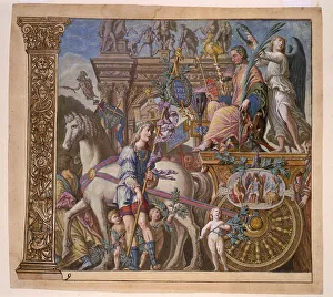 Veni, vidi, vici. Triunphus Caesaris (The triumph of Julius Caesar)