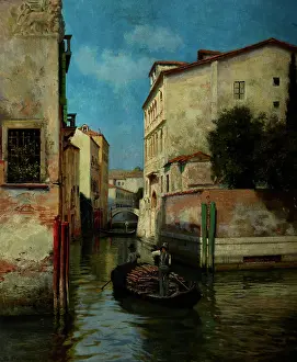 Gondolas Prints: Venice, 1897. Creator: Stefan Popowski