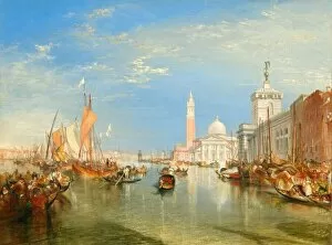 Campanile Collection: Venice: The Dogana and San Giorgio Maggiore, 1834. Creator: JMW Turner