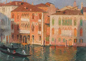 Embankment Prints: Venice, palaces and gondoliers on the Grand Canal