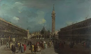 Venice, Piazza San Marco, ca 1760. Artist: Guardi, Francesco (1712-1793) Venice, Piazza San Marco, ca 1760. Artist: Guardi, Francesco (1712-1793)