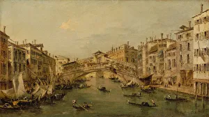 Ponte Di Rialto Prints: Venice: The Rialto. Creator: Workshop of Francesco Guardi (Italian)