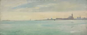 Skyline Collection: Venice Seen from the Public Garden, 1873. Creator: Jean Lecomte du Nouy