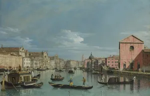 Venice. Upper Reaches of the Grand Canal facing Santa Croce, 1740s. Artist: Bellotto, Bernardo (1720-1780) Venice. Upper Reaches of the Grand Canal facing Santa Croce, 1740s. Artist: Bellotto, Bernardo (1720-1780)