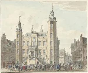 De Beyer Jan Prints: Venlo Town Hall, 1741. Creator: Jan de Beyer