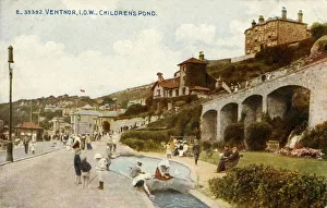 Photochrom Co Ltd Prints: Ventnor, I. O. W - Childrens Pond, 1919. Creator: Unknown