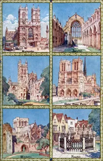 Venues of coronations at various periods before and since Edward the Confessor, 1937. Artist: Henry Charles Brewer