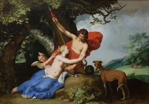 Adonis Collection: Venus and Adonis, 1632. Artist: Bloemaert, Abraham (1566-1651)