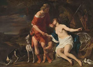 Adonis Prints: Venus and Adonis, c.1658. Creator: Ferdinand Bol