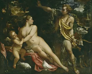 Adonis Collection: Venus, Adonis and Cupid. Artist: Carracci, Annibale (1560-1609)