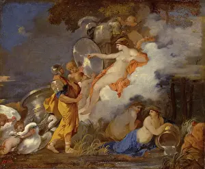 Reclining Prints: Venus and Aeneas, 1660. Creator: Sebastien Bourdon