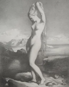 Théodore Chassériau Prints: Venus Anadyomene, 1839. Creator: Theodore Chasseriau (French, 1819-1856)