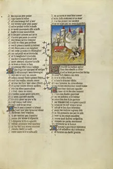 Jean Clopinel De Meun Prints: Venus Arriving at the Castle in her Chariot; Roman de la Rose