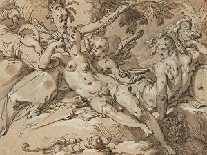 Frieze Prints: Venus and Bacchus (Without Ceres and Bacchus Venus would Frieze)