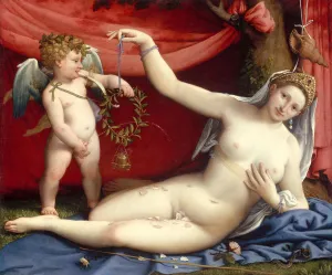 Shell Prints: Venus and Cupid, 1520s. Creator: Lorenzo Lotto