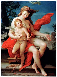 Batoni Collection: Venus and Cupid, 1785. Artist: Pompeo Batoni