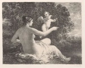 Venus and Cupid, 1896. Creator: Henri Fantin-Latour (French, 1836-1904)