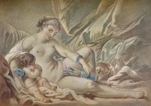 Louis Marin Prints: Venus and Cupid, 18th century, (1919). Artist: Louis Marin Bonnet