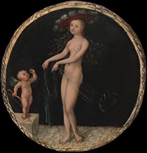 Lucas Cranach The Elder Gallery: Venus and Cupid, ca. 1525-27. Creator: Lucas Cranach the Elder