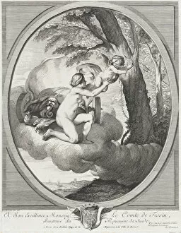 Venus and Cupid on a Cloud, 1730-67. Creator: Johann Justin Preissler