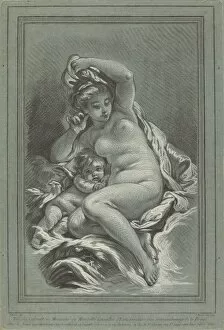 Bonnet Louis Marin Gallery: Venus and Cupid on a Dolphin, 1767. Creators: Louis Marin Bonnet