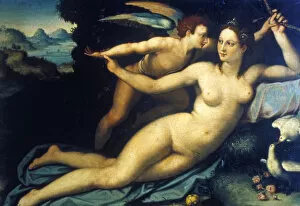 Laying Gallery: Venus and Cupid, mid 16th century. Artist: Agnolo Bronzino
